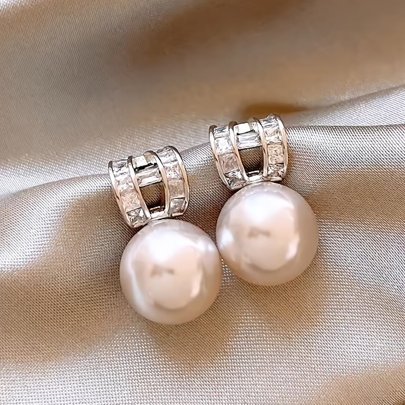 Pearl and Glass Earrings