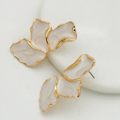 Half Flower Earrings