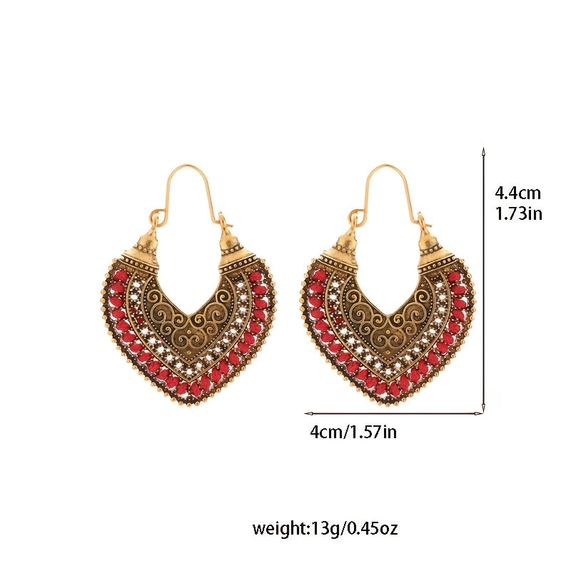 Drop Earrings in a Bohemian Vintage