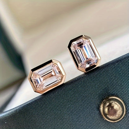 Tiny April Birthstone Earrings