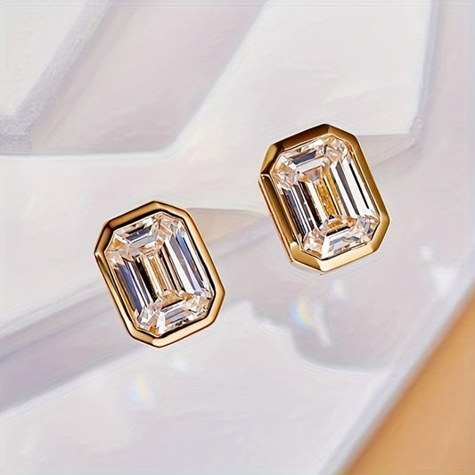 Tiny April Birthstone Earrings
