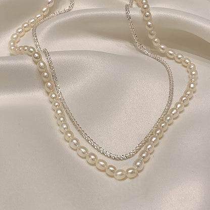 French-Inspired Faux Pearl Necklace Set