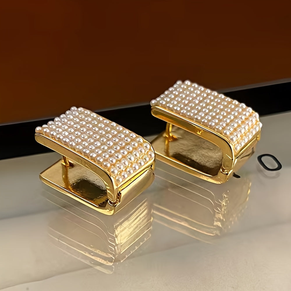 U-shaped Metal Wide Buckle Earring