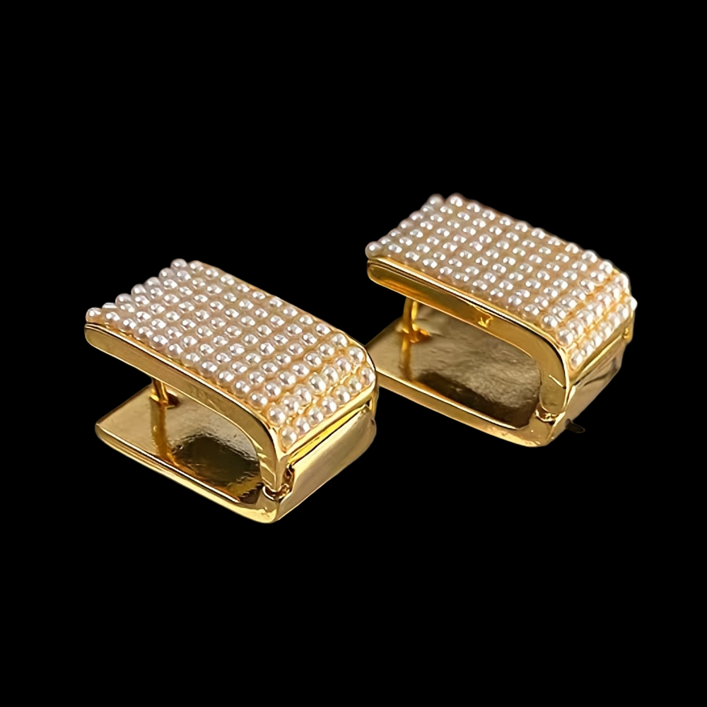 U-shaped Metal Wide Buckle Earring