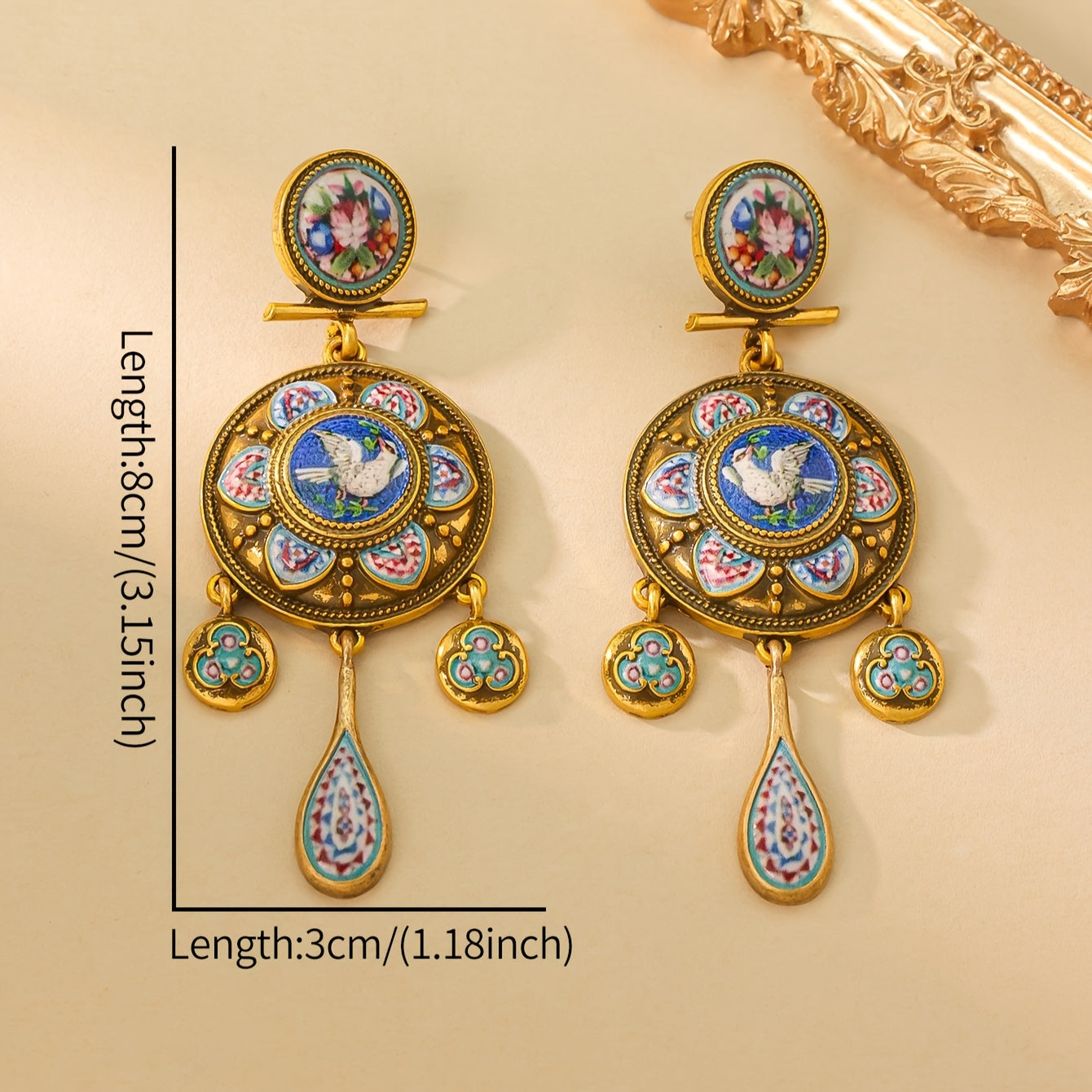 Vintage Ethnic Style Alloy Earrings