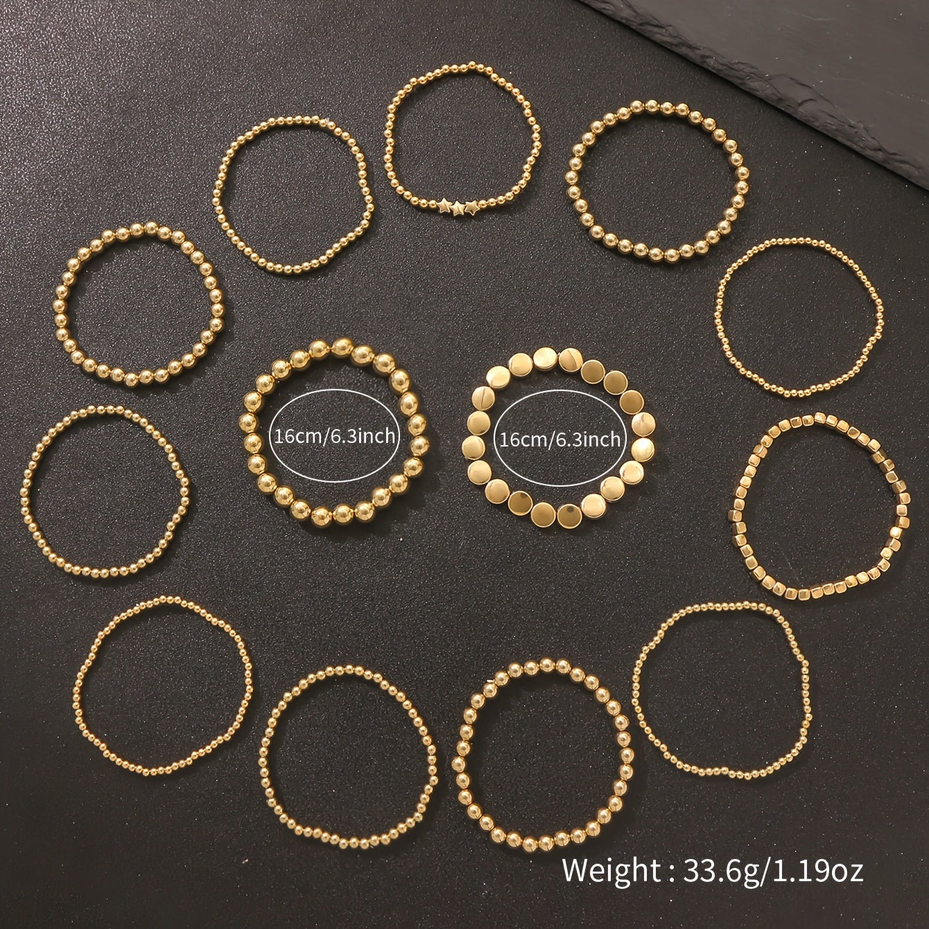 13pcs Elastic Bracelet Set