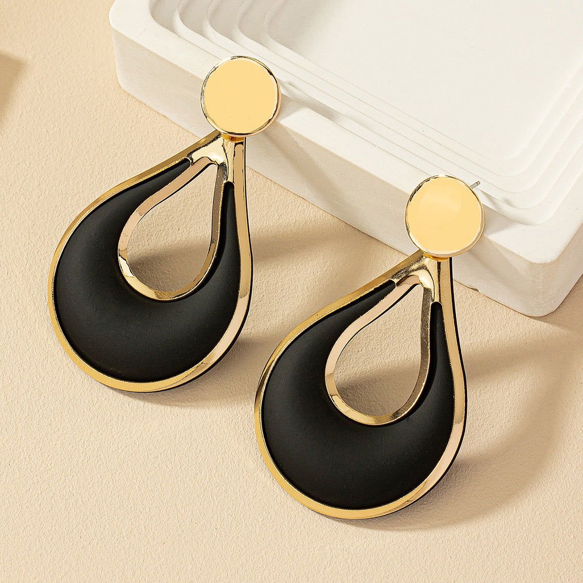 Bohemian Double-Layer Teardrop Earrings