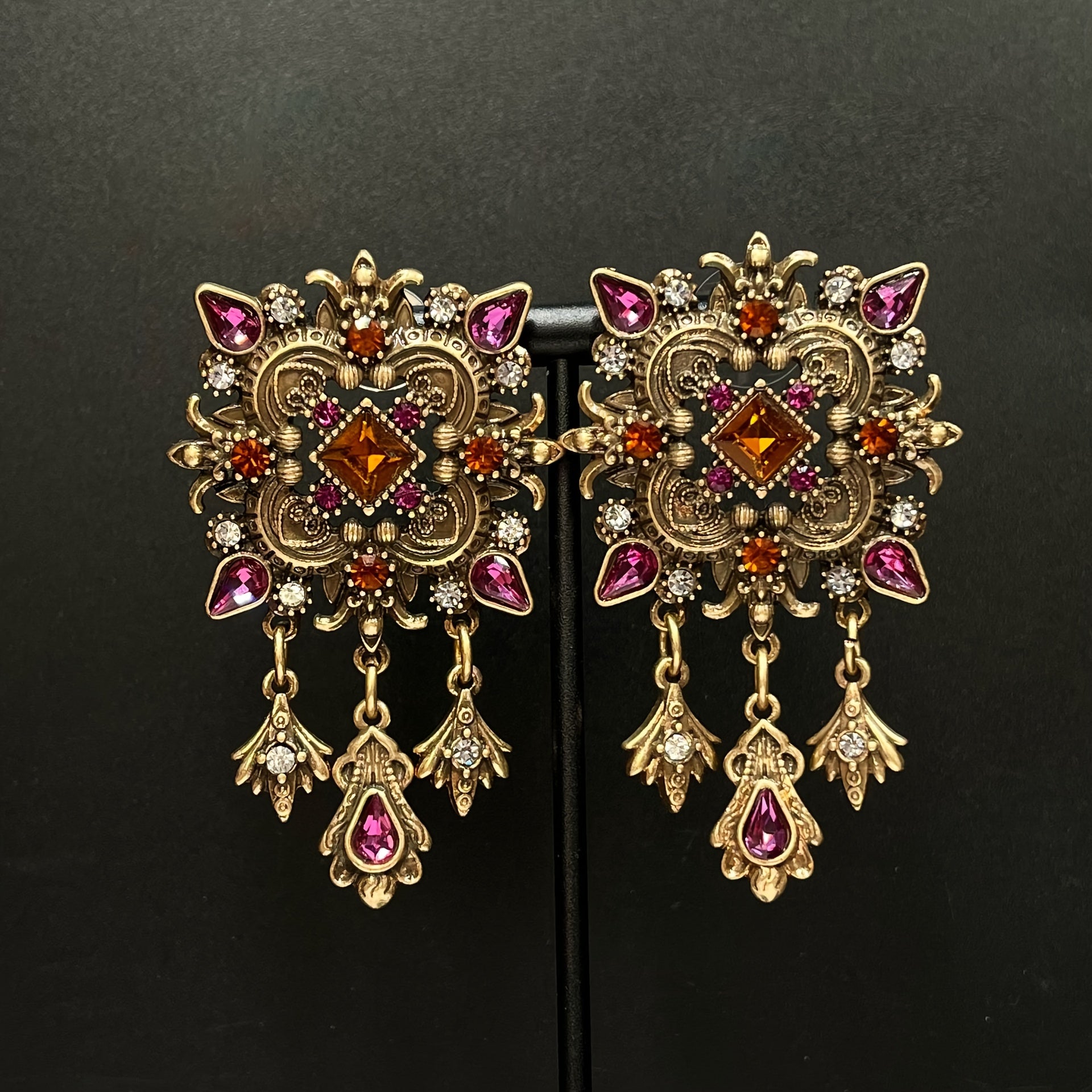 Gorgeous Metal Drop Earrings