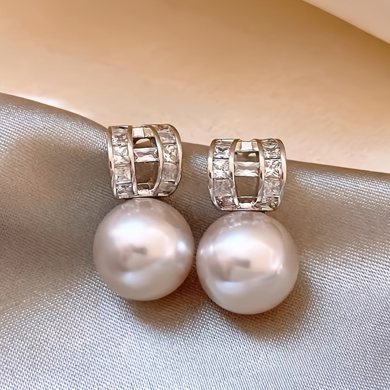 Pearl and Glass Earrings