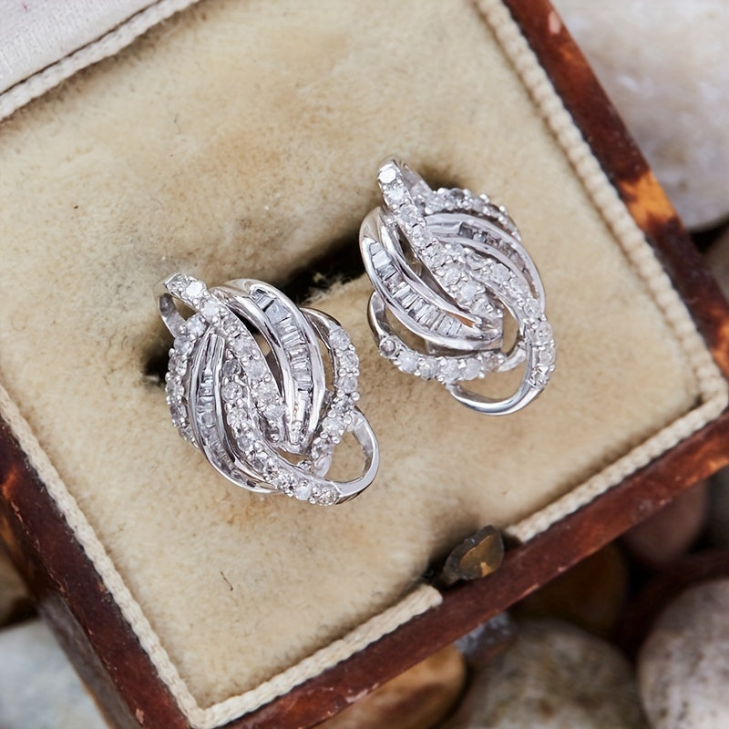 Geometric Line-wrapped Earrings