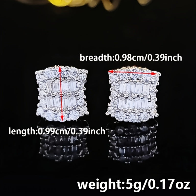 Small Cubic Zirconia Stud Earrings