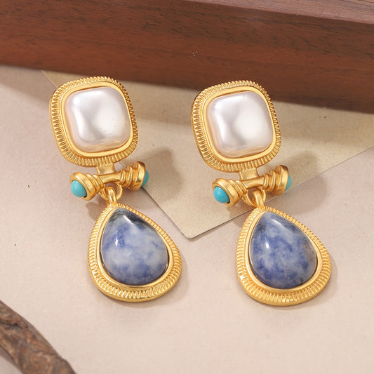 Lazuli Pendant Style Earrings