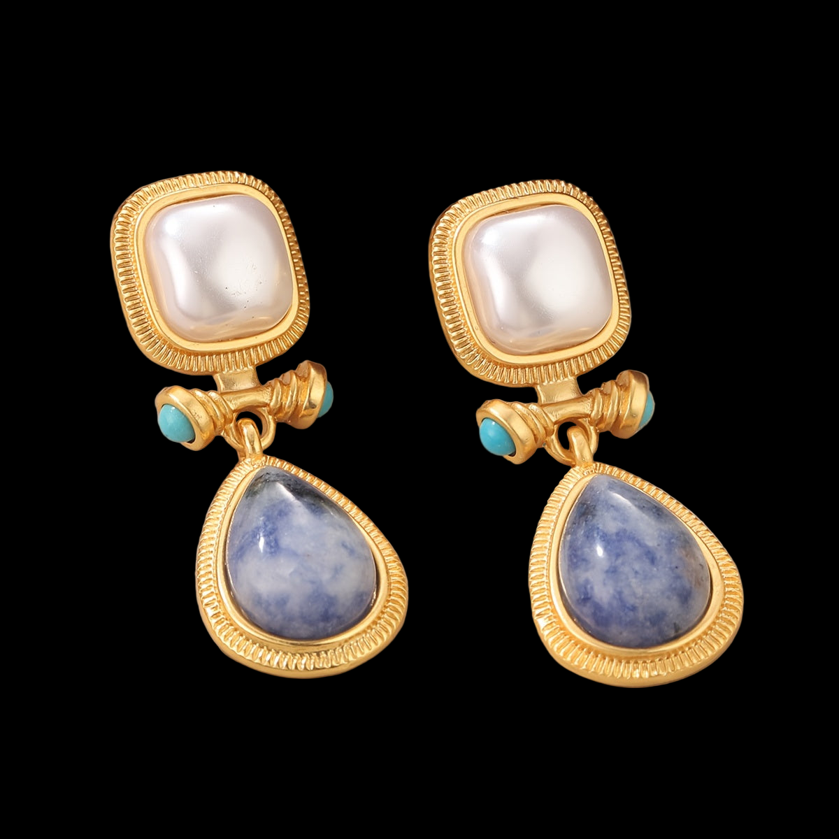 Lazuli Pendant Style Earrings