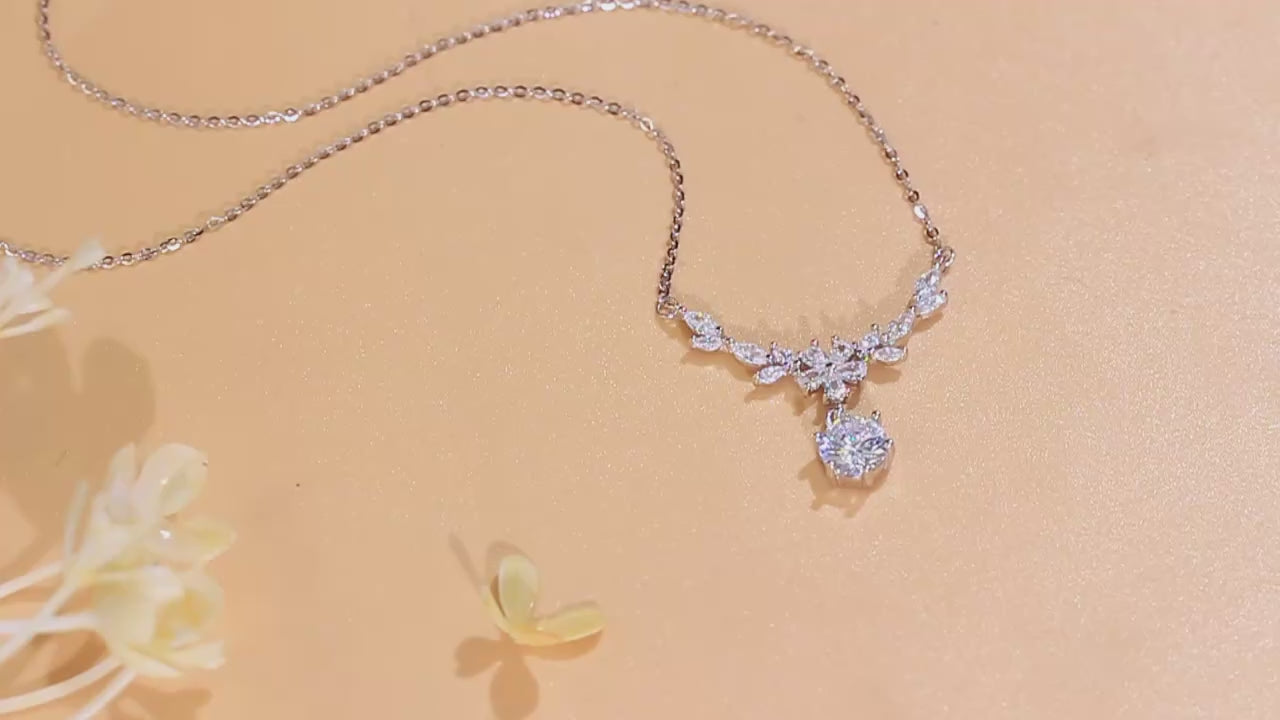 S925 Sterling Silver Leaf Pendant