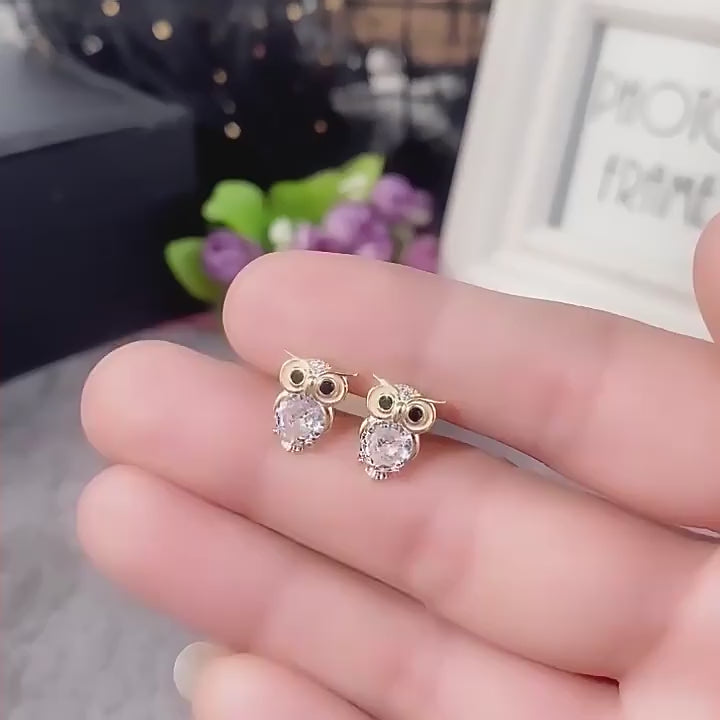 Owl Stud Earrings