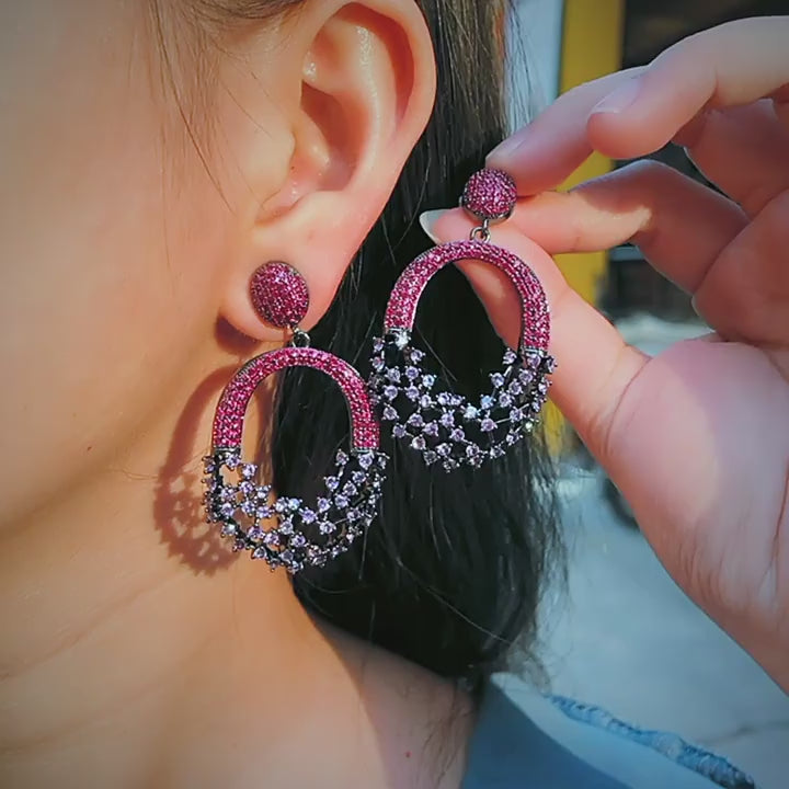 Hollow Out Dangle Earrings