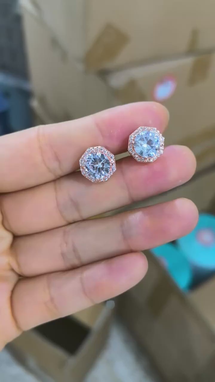 Vintage Crystal Studs UW-ER-ST-003-ZR
