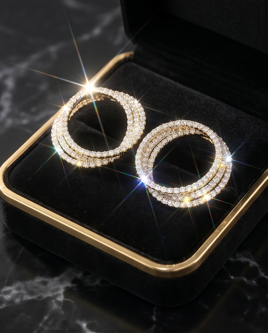 Twist Design Stud Earrings