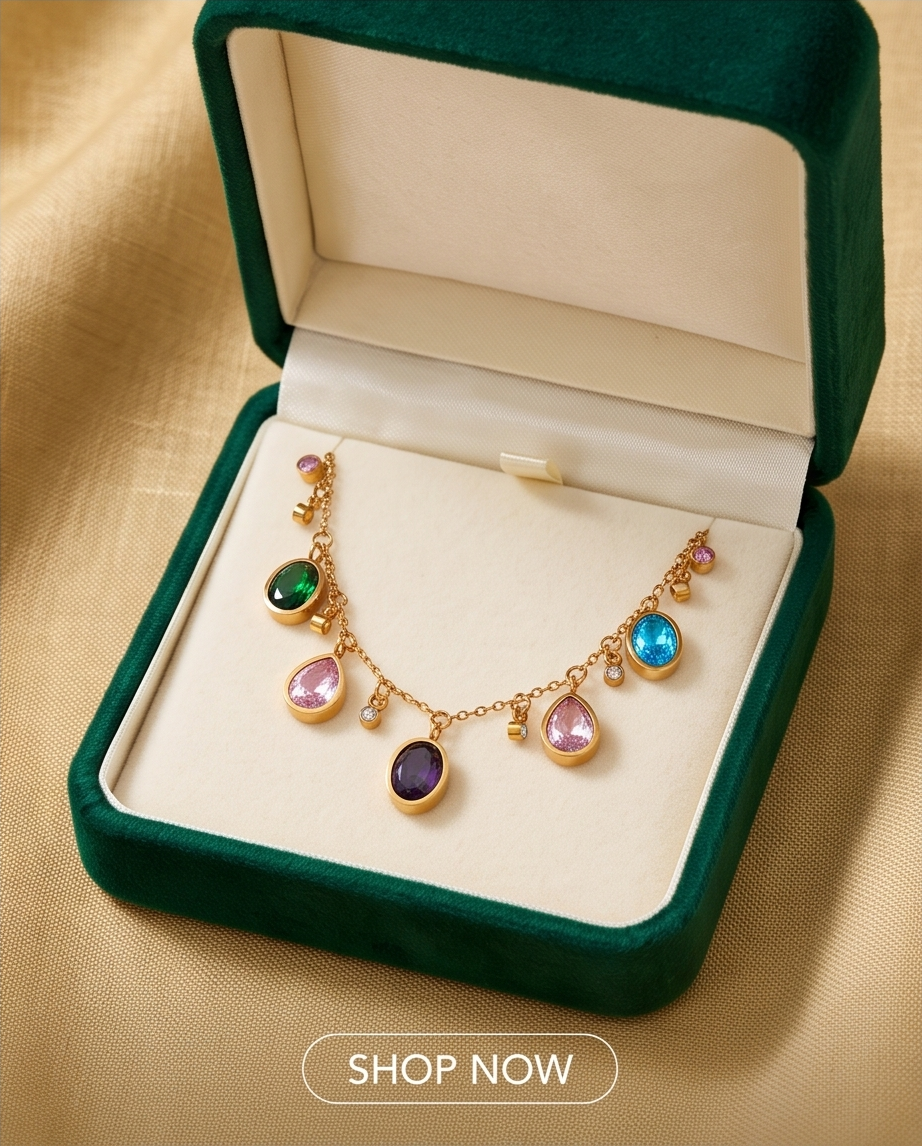 Multicolor Cubic Zirconia Necklace