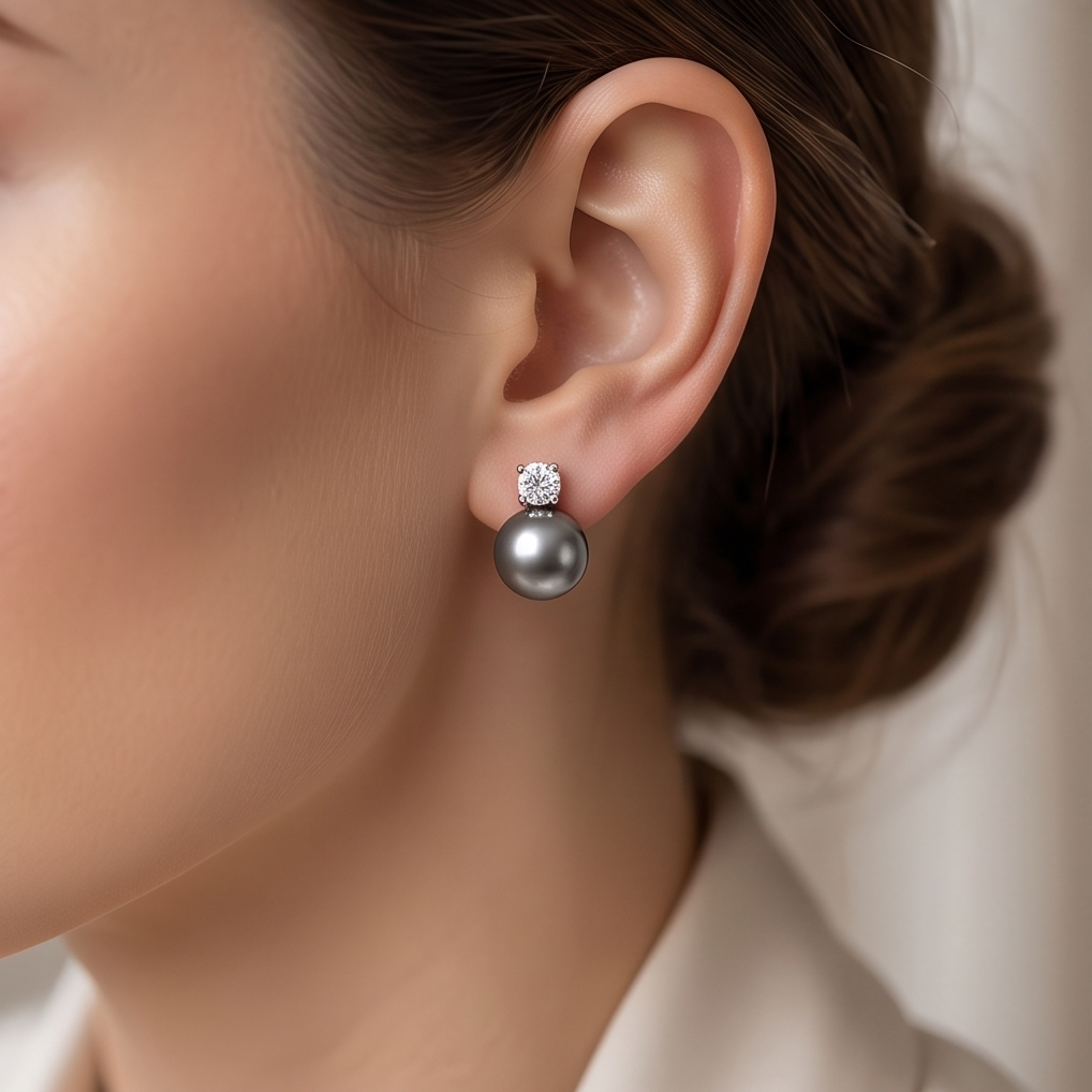 Vintage Grey Earrings