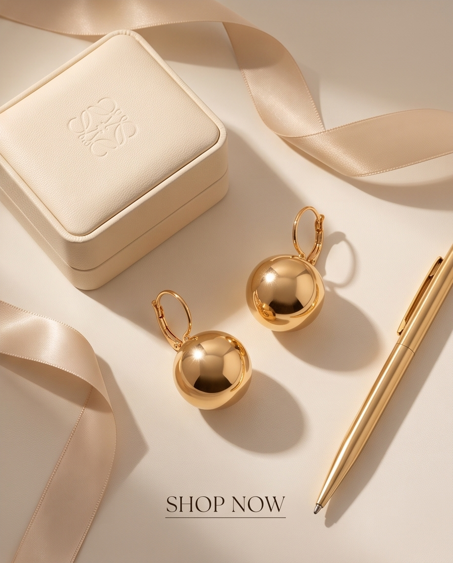 Golden Drop Earrings