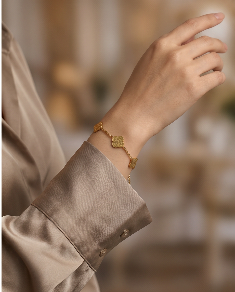 Gold Doubled Sided Ayatul Kursi Bracelets