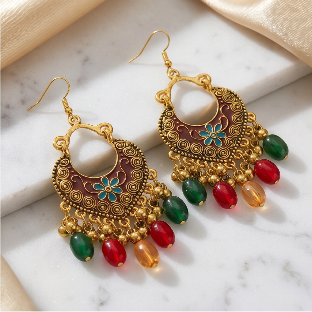 Traditional Middle Eastern Jhumka