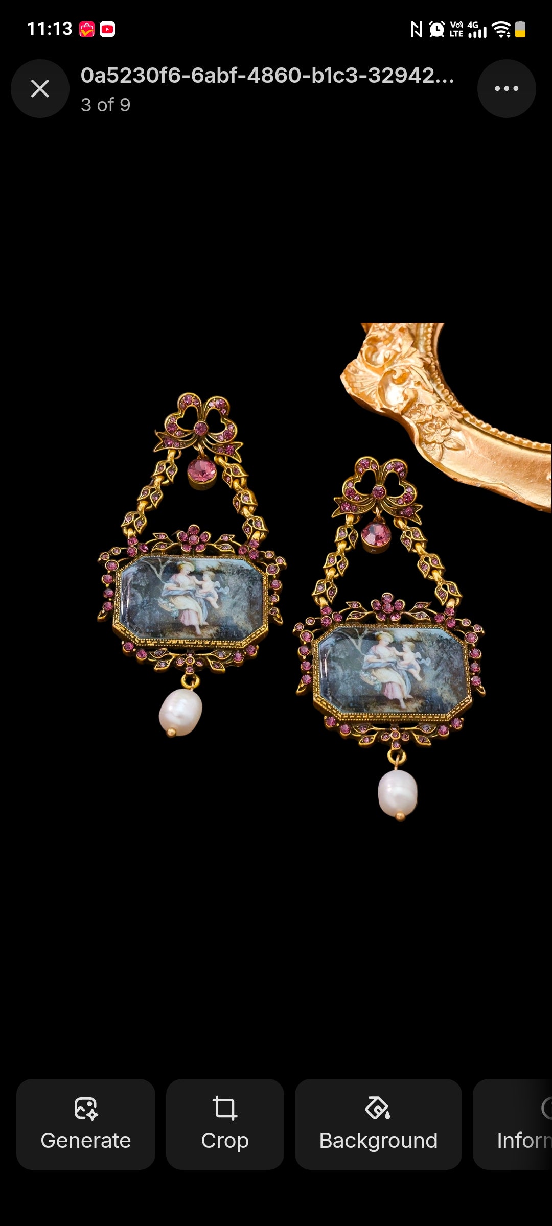 Vintage-Pink Oil Painting Design