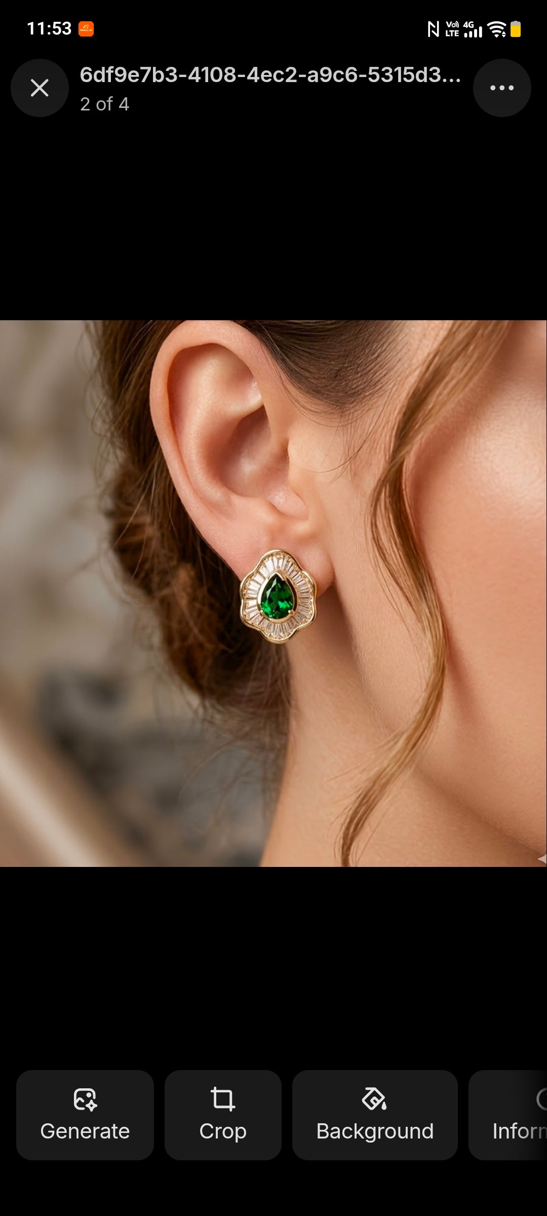 Emerald Synthetic Zircon Studs