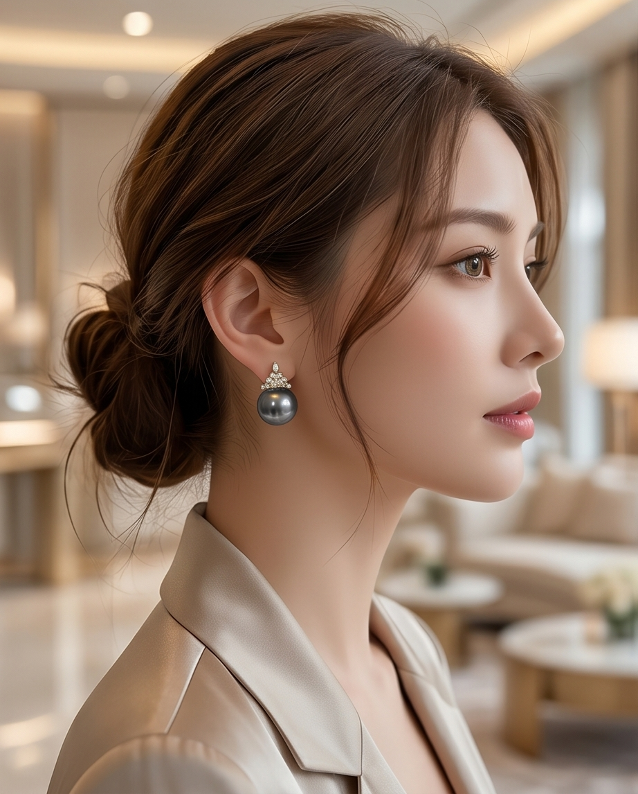 Light Classic Gray Earrings