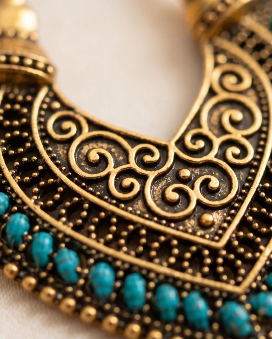 Bohemian Turquoise Vintage Earrings