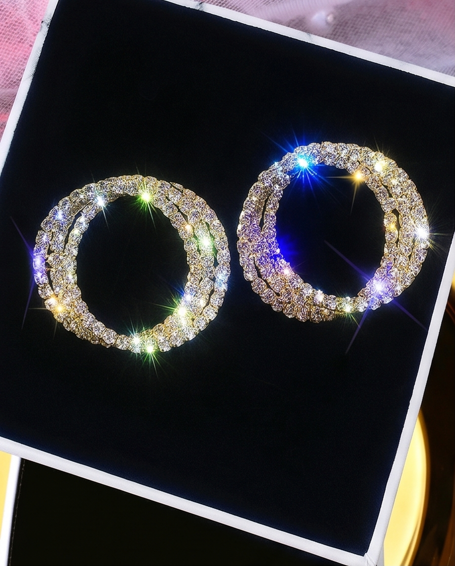 Twist Design Stud Earrings