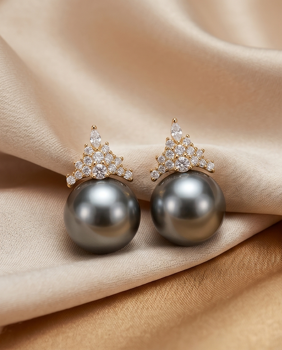 Light Classic Gray Earrings