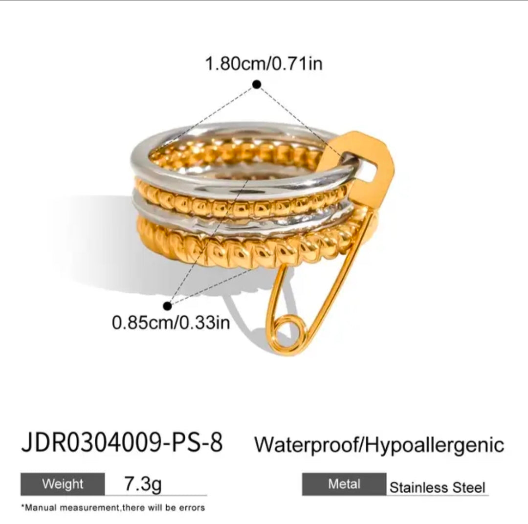 Twist Paper Clip Ring