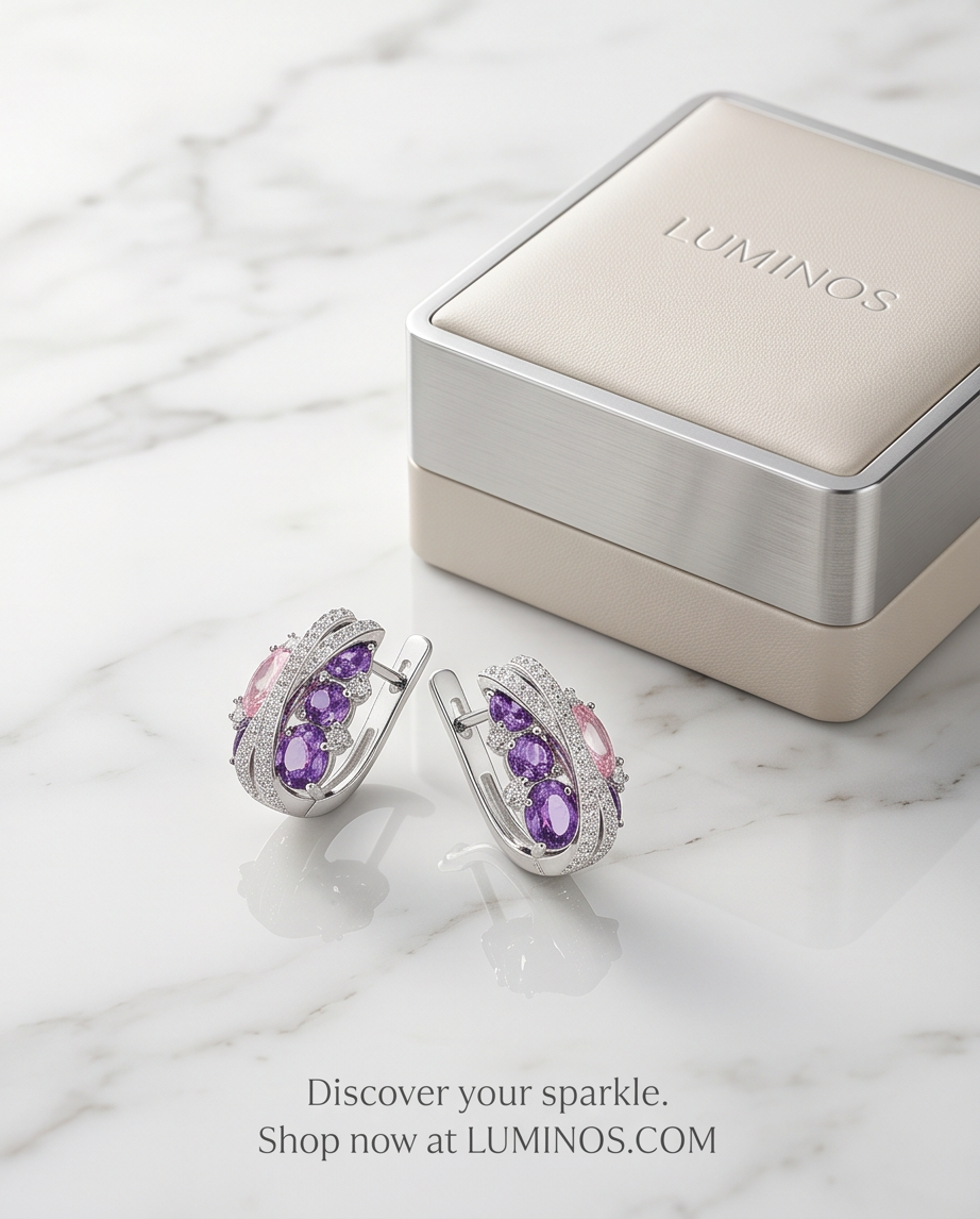X-shaped Earrings Pink