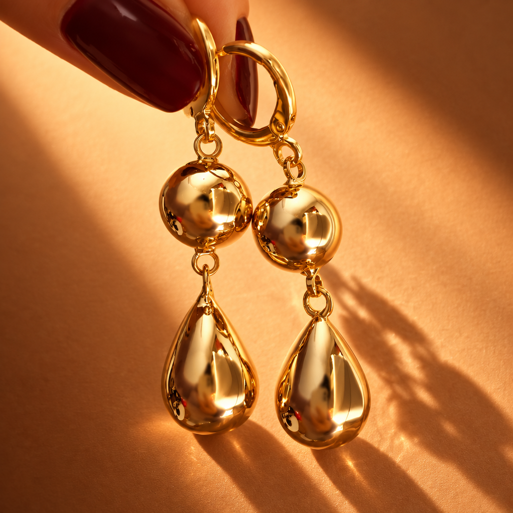 Metal Tassel Earrings