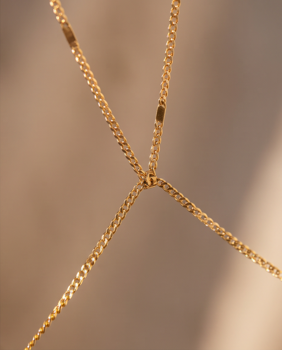 Multi Layered Chain Bracelet Gold 3