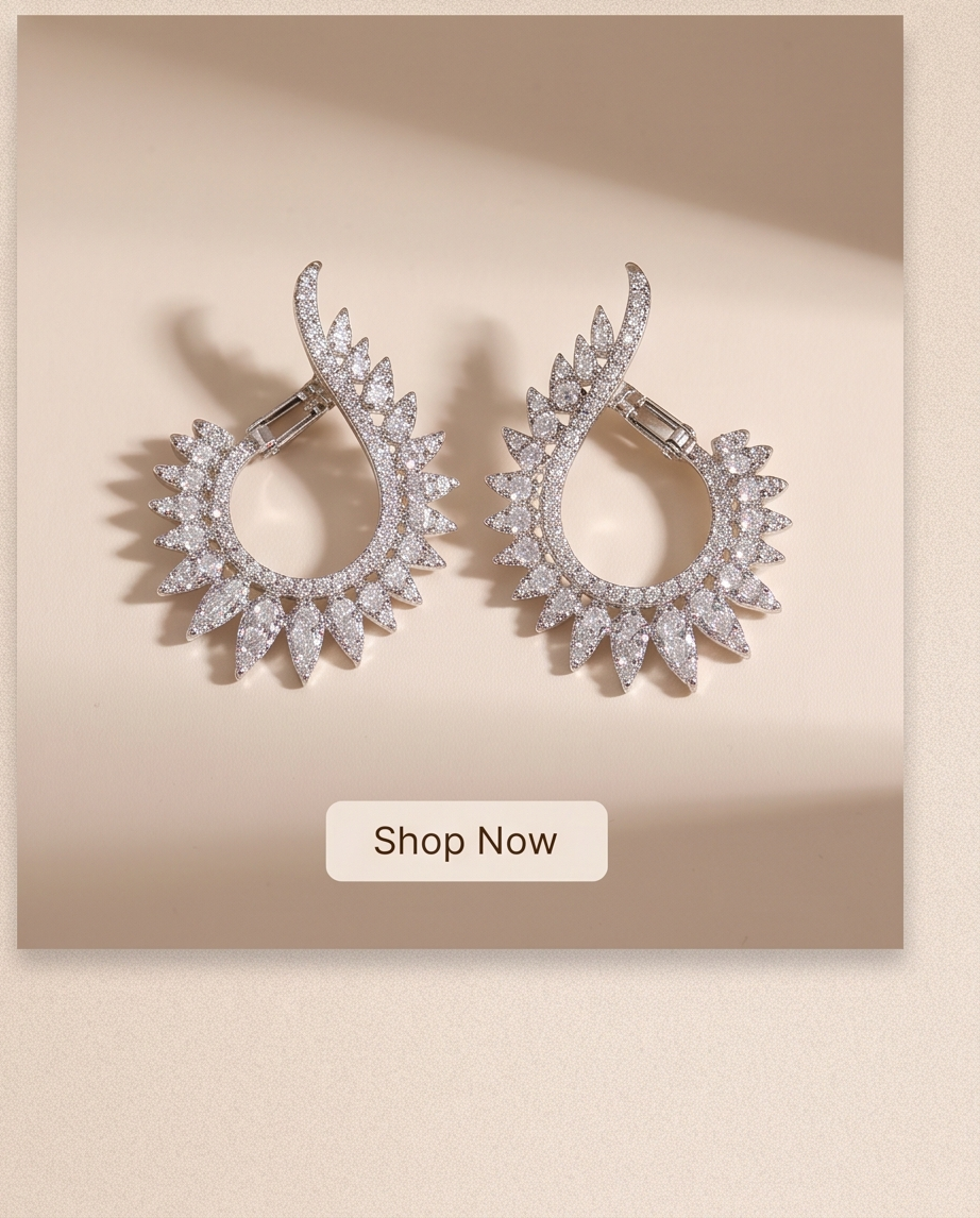 Willow Leaf Earring Studs