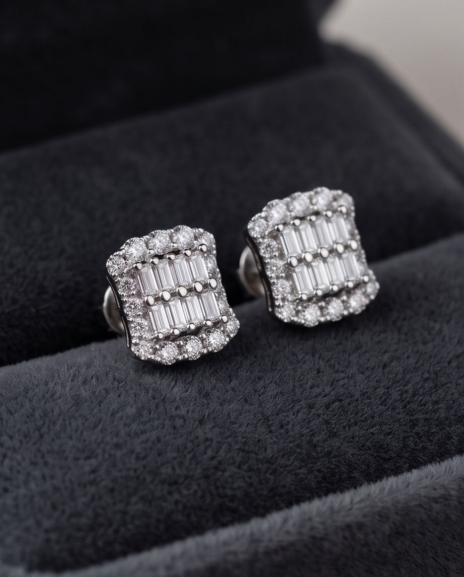 Small Cubic Zirconia Stud Earrings
