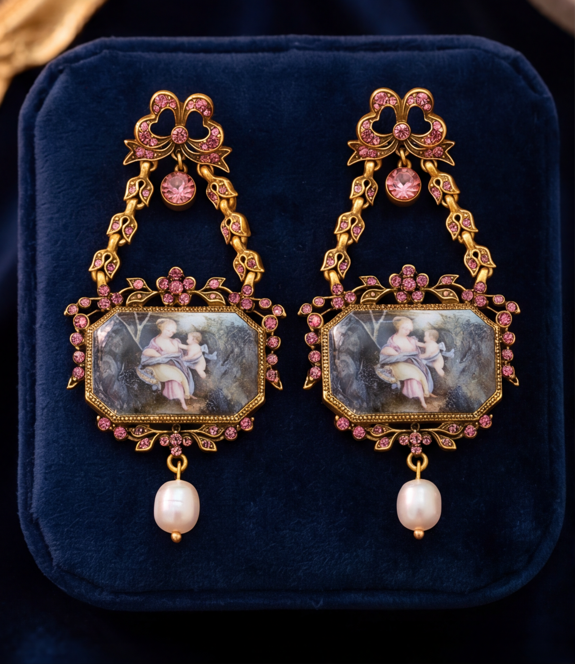 Vintage-Pink Oil Painting Design