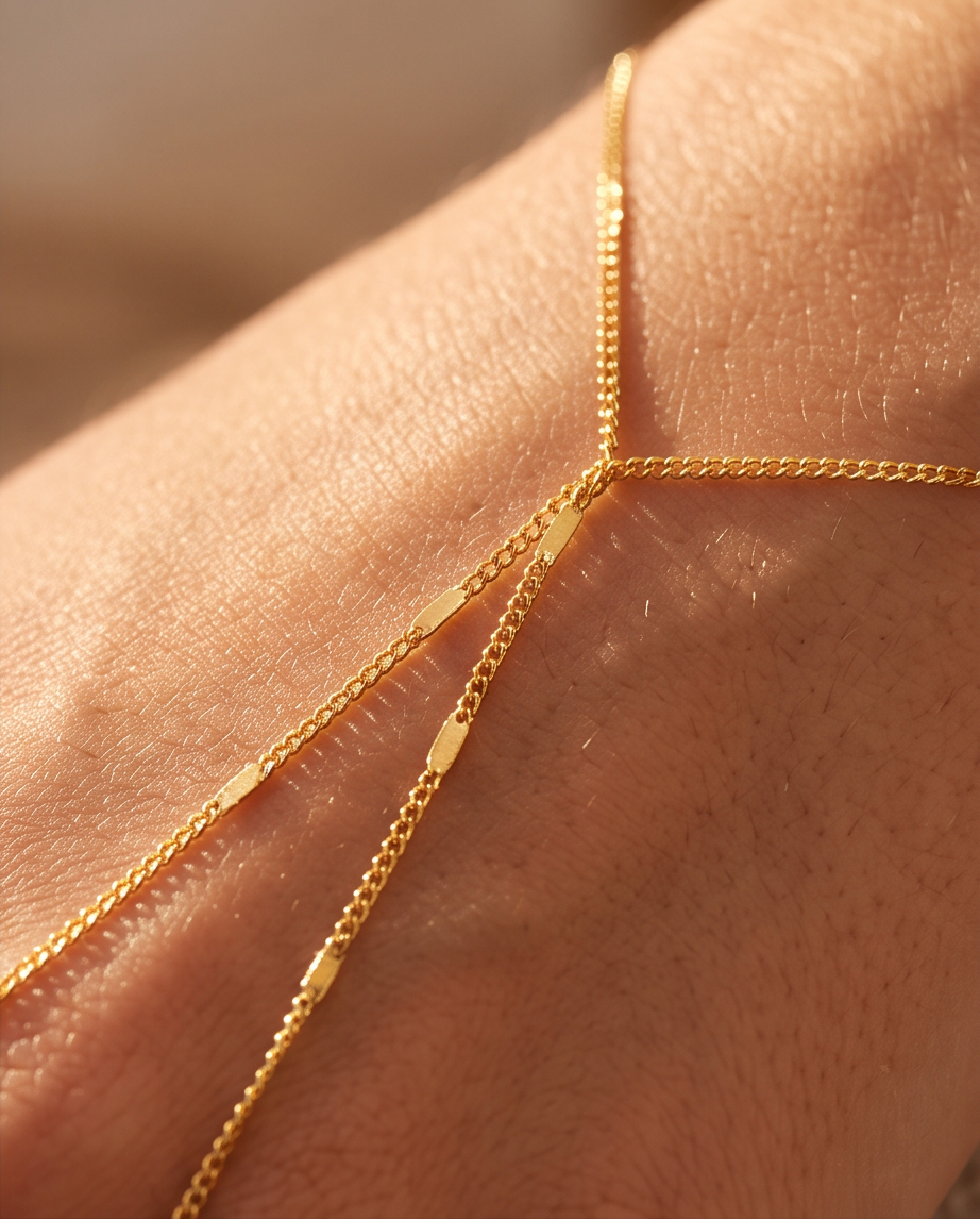 Multi Layered Chain Bracelet Gold 3