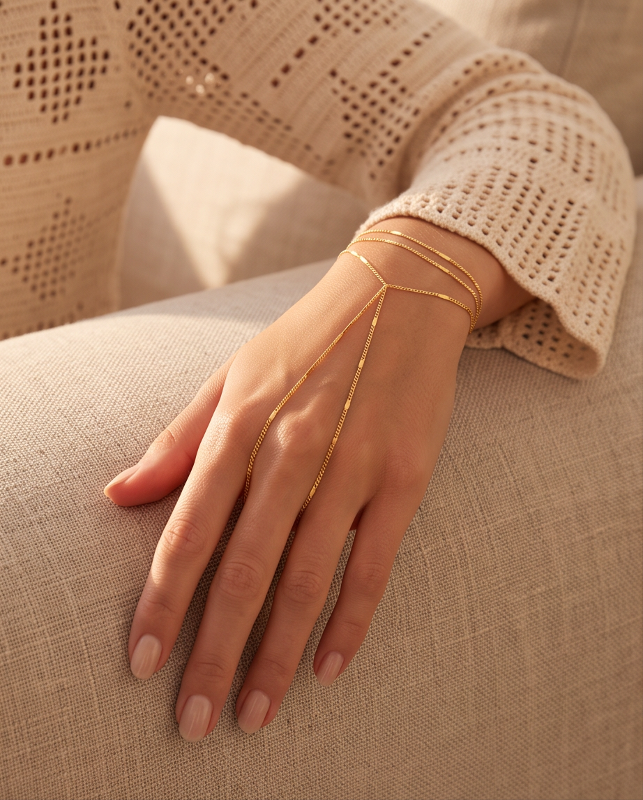 Multi Layered Chain Bracelet Gold 3