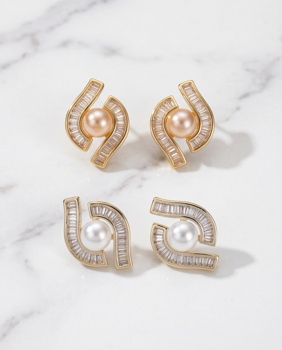 Pearl Eye Studs