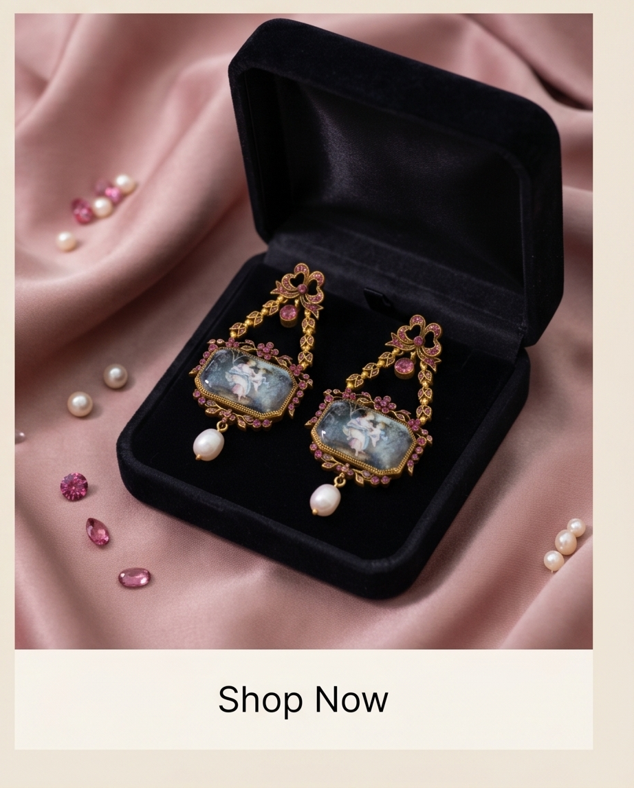 Vintage-Pink Oil Painting Design