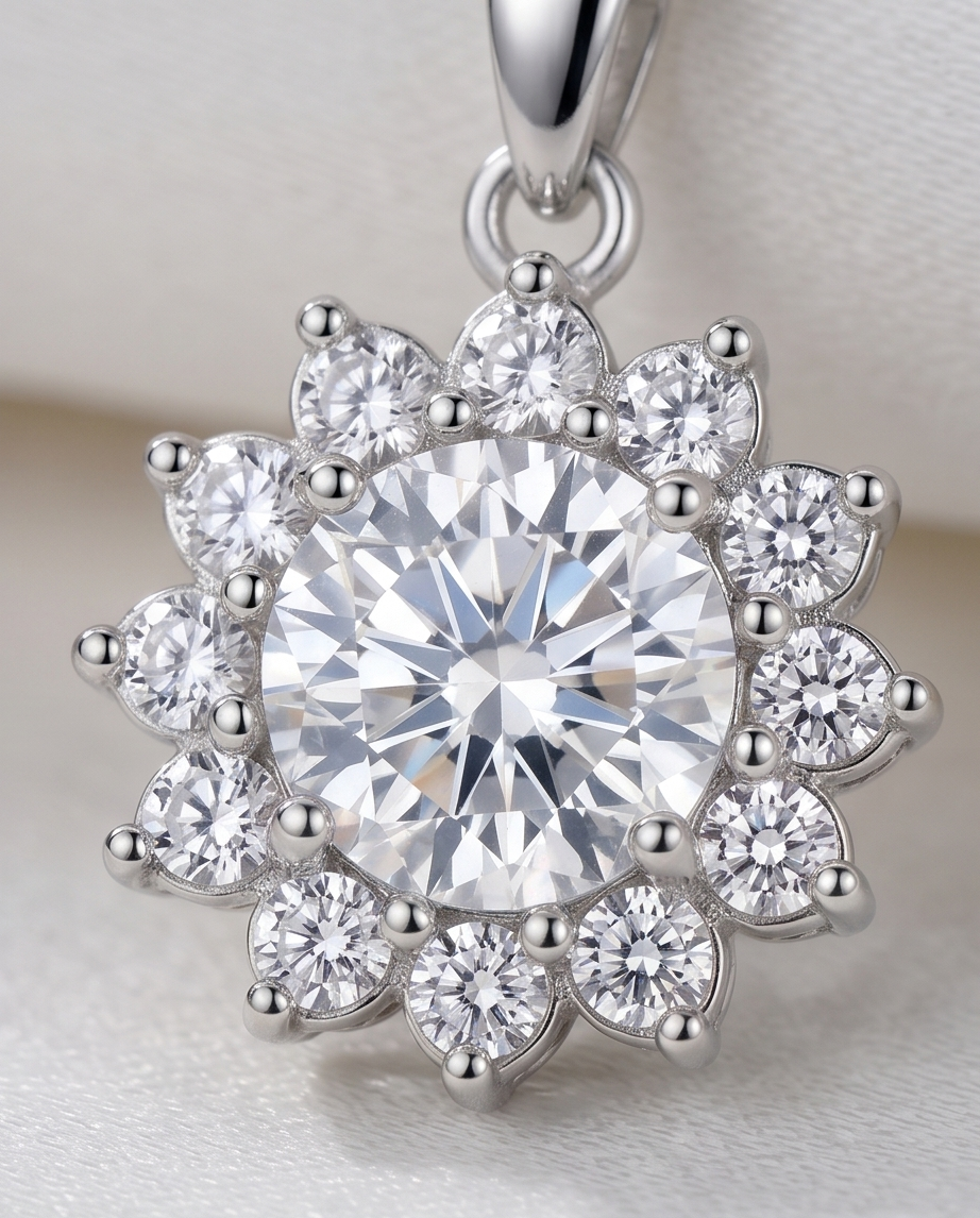 Elegant S925 Sterling Silver Pedant Set