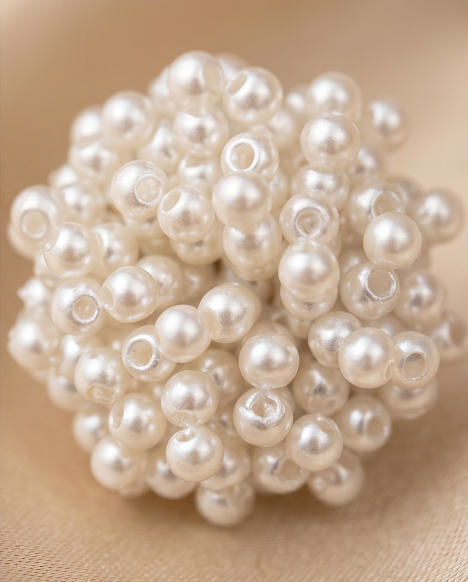 French White Pearl Stud Earrings
