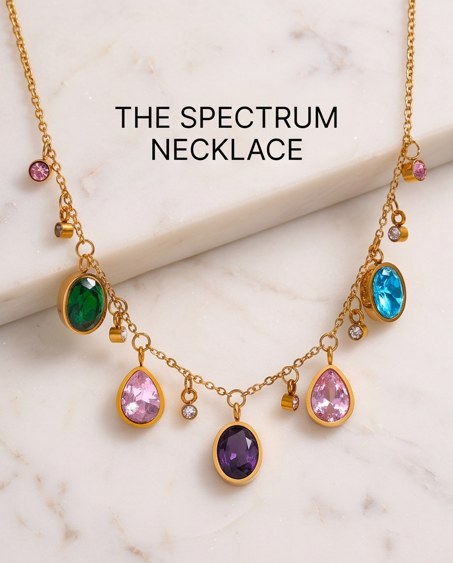 Multicolor Cubic Zirconia Necklace