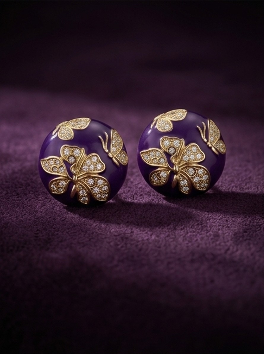 Purple Chinese Studs