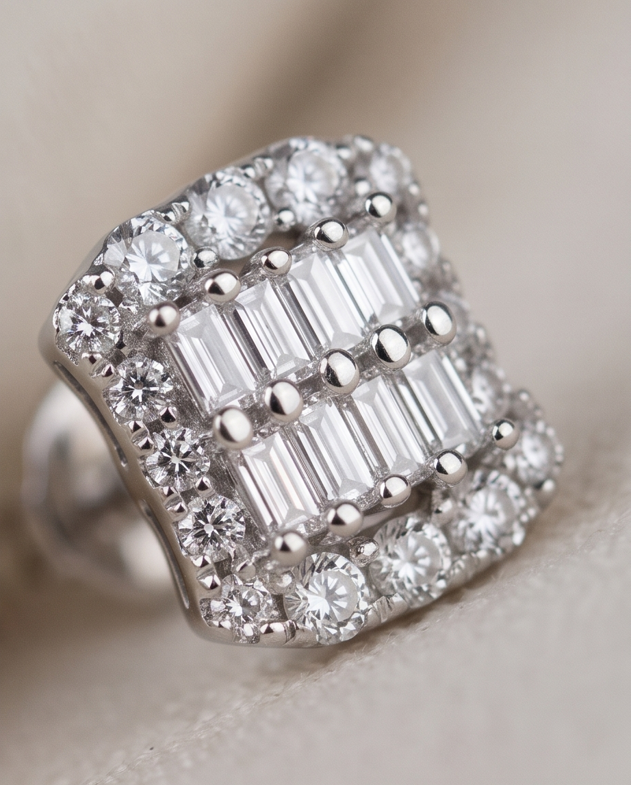 Small Cubic Zirconia Stud Earrings