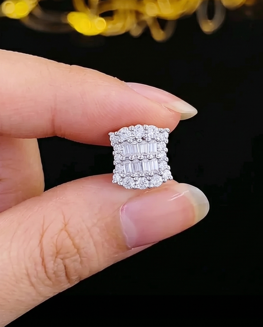 Small Cubic Zirconia Stud Earrings
